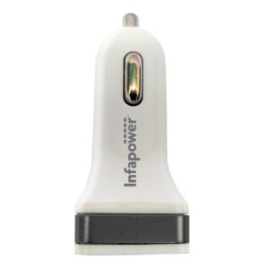 Infafower 2.1A Doppel-USB-Autoladegerät - Weiß