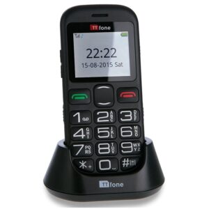 TTfone TT850 Jupiter 2 Big Button Easy Senior Sim Free Mobile Phone with Dock Charger