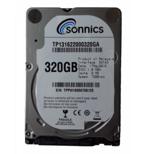 Sonnics 320GB 2.5" SATA 6.0Gb/s 7200RPM Internal Hard Drive