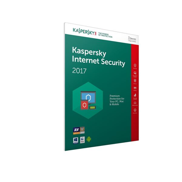 Kaspersky Internet Security 2017 3 Devices 1 Year Frustration Free Packaging