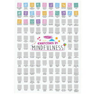 Scratch Poster A2 Size - 100 Exercises in Mindfulness