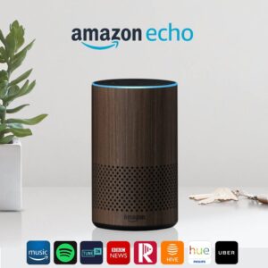 Amazon Echo 2nd Gen Smart Bluetooth Speaker - Walnut