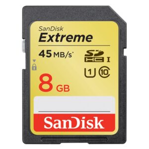 Sandisk 8GB Extreme HD Video SD Karte (SDHC) 30MB/s - Class 10