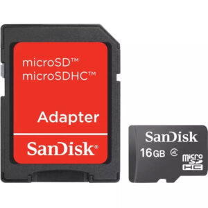 SanDisk Micro SD (SDHC) Karte - Class 4 + SDHC Adapter