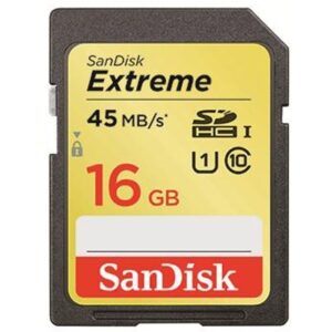SanDisk 16GB Extreme SD Karte (SDHC) 45MB/s - Class 10