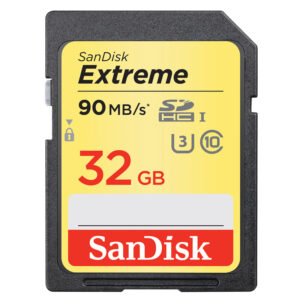 SanDisk 32GB Extreme Plus SD Card (SDHC) - 80MB/s