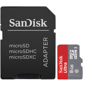Sandisk 8GB Ultra Android Micro SD (SDHC) Karte + Adapter 48MB/s Class 10