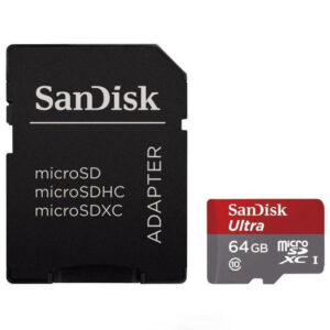 SanDisk 64GB Ultra Android Micro SD (SDXC) Card + Adapter - 48MB/s