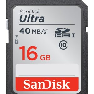 SanDisk 16GB Ultra SD (SDHC) Karte Class10 UHS-I - 40MB/s