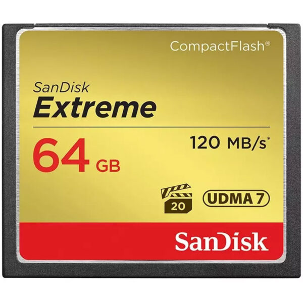 SanDisk 64GB Extreme 800X Compact Flash Karte - 120MB/s
