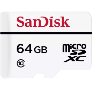 SanDisk 64GB Micro SD (SDXC) Speicherkarte für Videoüberwachung mit Adapter - 20MB/s