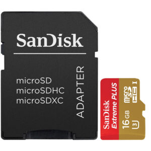 SanDisk 16GB Extreme Plus Micro SD (SDHC) UHS-I U3 Class 10 mit Adapter - 95MB/s