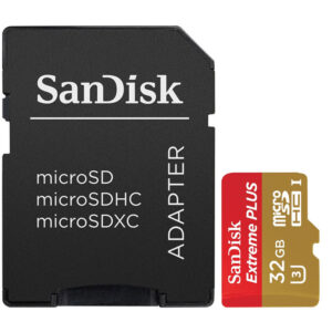 SanDisk 32GB Extreme Plus Micro SD (SDHC) UHS-I U3 Class 10 mit Adapter - 95MB/s