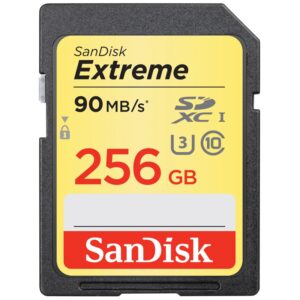 SanDisk 256GB Extreme SDXC Karte UHS-I U3 90MB/s