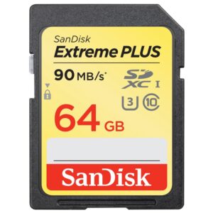 SanDisk 64GB Extreme Plus SDXC Karte UHS-I U3 90MB/s