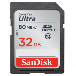 SanDisk 32GB Ultra SD (SDHC) Karte Class10 UHS-I - 80MB/s