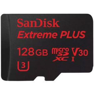 SanDisk 128 GB Extreme PLUS micro SDHC and micro SDXC UHS-I Cards with Adapter