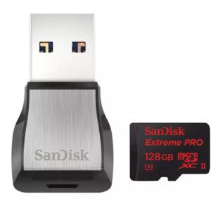 SanDisk 128 GB Extreme PRO Micro SD Karte (SDXC) UHS-II U3 + USB 3.0 Reader - 275MB/s