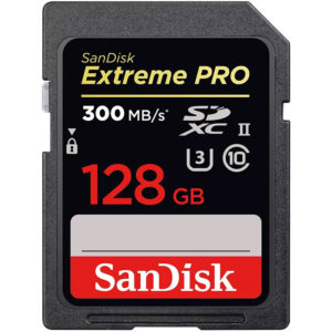 SanDisk 128GB Extreme PRO SD Karte (SDHC) UHS-II U3 - 300MB / s