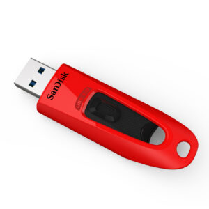 SanDisk 64 GB Ultra USB 3.0 Flash-Laufwerk - 100 MB / s - Rot