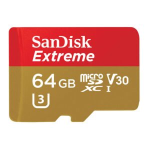 SanDisk 64GB Extreme V30 Action Kamera Micro SD Karte (SDXC) UHS-I U3 + Adapter - 90MB / s