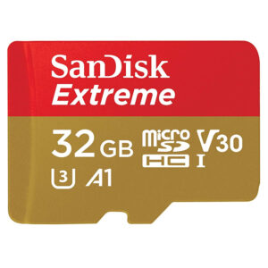 SanDisk 32GB Extreme V30 Action Camera Micro SD Karte (SDHC) UHS-I U3 - 100MB/s + Adapter
