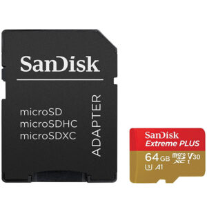 SanDisk 64GB Extreme Plus Micro SD Karte (SDXC) UHS-I A1 + Adapter - 100MB/s