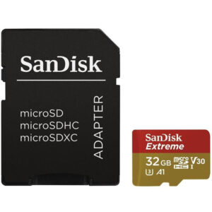 SanDisk 32 GB Extreme A1 V30 Micro SD Karte (SDHC) + Adapter - 90MB / s