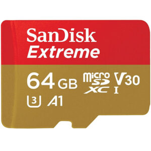 SanDisk 64GB Extreme V30 Action Camera Micro SD Karte (SDXC) UHS-I U3 - 100MB/s