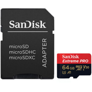 SanDisk 64GB Extreme Pro Micro SD Karte (SDXC) UHS-I + Adapter - 100MB/s