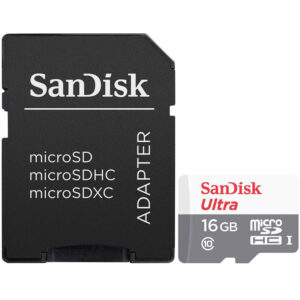 SanDisk 16GB Ultra MA Android Micro SD Karte (SDHC) + Adapter - 80MB/s