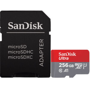 SanDisk 256GB Ultra Micro SDXC Karte UHS-I A1 + Adapter - 100MB/s