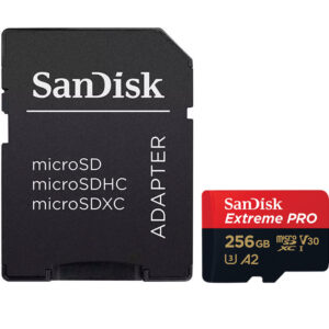 SanDisk 256 GB Extreme Pro V30 Micro SD-Karte (SDXC) UHS-I U3 - 170 MB/s