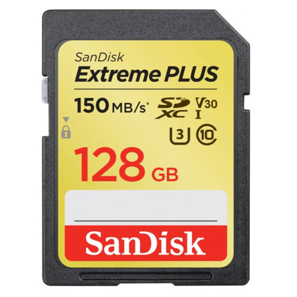 SanDisk 128 GB Extreme Plus V30 SD-Karte (SDXC) UHS-I U3 - 150 MB/s