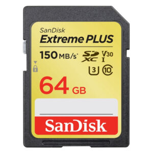 SanDisk 64 GB Extreme Plus V30 SD-Karte (SDXC) UHS-I U3 - 150 MB/s