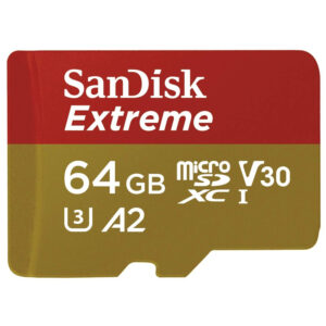 Sandisk Extreme 64GB Micro SDXC A2 V30 Card Class 10 UHS-I + Adapter - 160MB/s