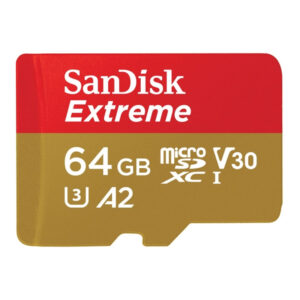 SanDisk 64GB Extreme A2 Action Camera Micro SD Card (SDXC) UHS-I U3 - 160MB/s