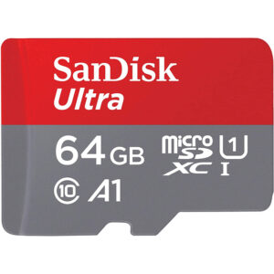 SanDisk 64GB Ultra Android Micro SD Card (SDXC) UHS-I U1 + Adapter - 120MB/s
