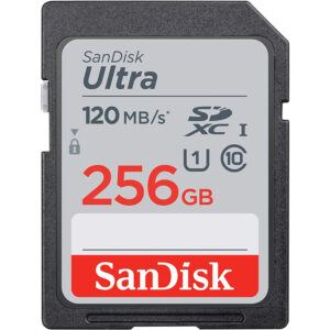 SanDisk 256GB Ultra SD Card (SDXC) UHS-I U1- 120MB/s