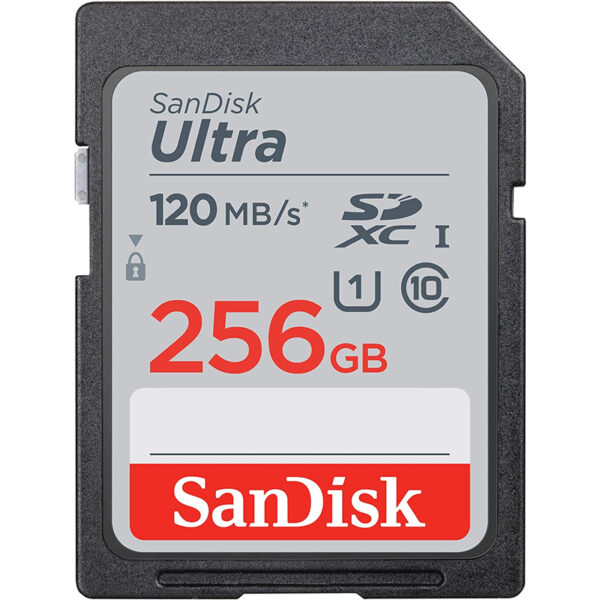 SanDisk 256GB Ultra SD Card (SDXC) UHS-I U1- 120MB/s