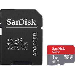 SanDisk 1TB Ultra Android Micro SD Card (SDXC) UHS-I U1 + Adapter - 120MB/s