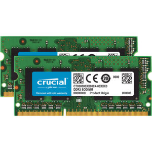 Crucial 16GB (2x8GB) DDR3 1600MHz 204-Pin CL11 SODIMM Laptop Memory Module