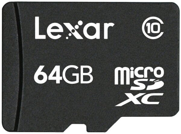 Lexar 64GB Class 10 High Speed Micro SDXC Speicherkarte ohne Adapter