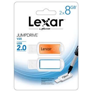 Lexar 8GB JumpDrive V20 - 2er Pack