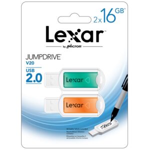 Lexar 16GB JumpDrive V20 - 2er Pack