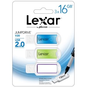 Lexar 16GB JumpDrive V20 - 3er Pack