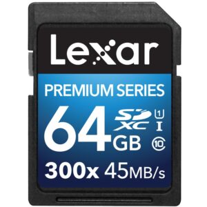 Lexar 64GB Premium II 300x SDXC UHS-I U1 Karte - Class 10