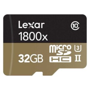 Lexar 32GB Professional 1800x Micro SDHC UHS-II U3 Karte - 270MB/s