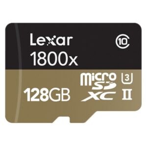Lexar 128GB Professional 1800x Micro SDHC UHS-II U3 Karte - 270MB/s