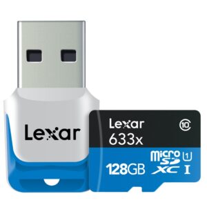 Lexar 128GB High Performance Micro SDXC UHS-I U1 Karte 633x - 95MB/s